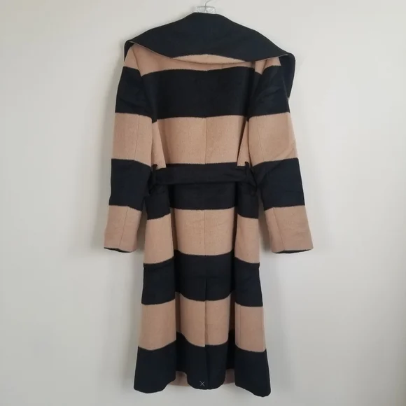 Ann Taylor Wool Blend Shawl Collar Belted Coat Small NWT - Picture 5 of 9